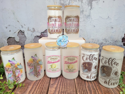 PREORDER for glass can cups