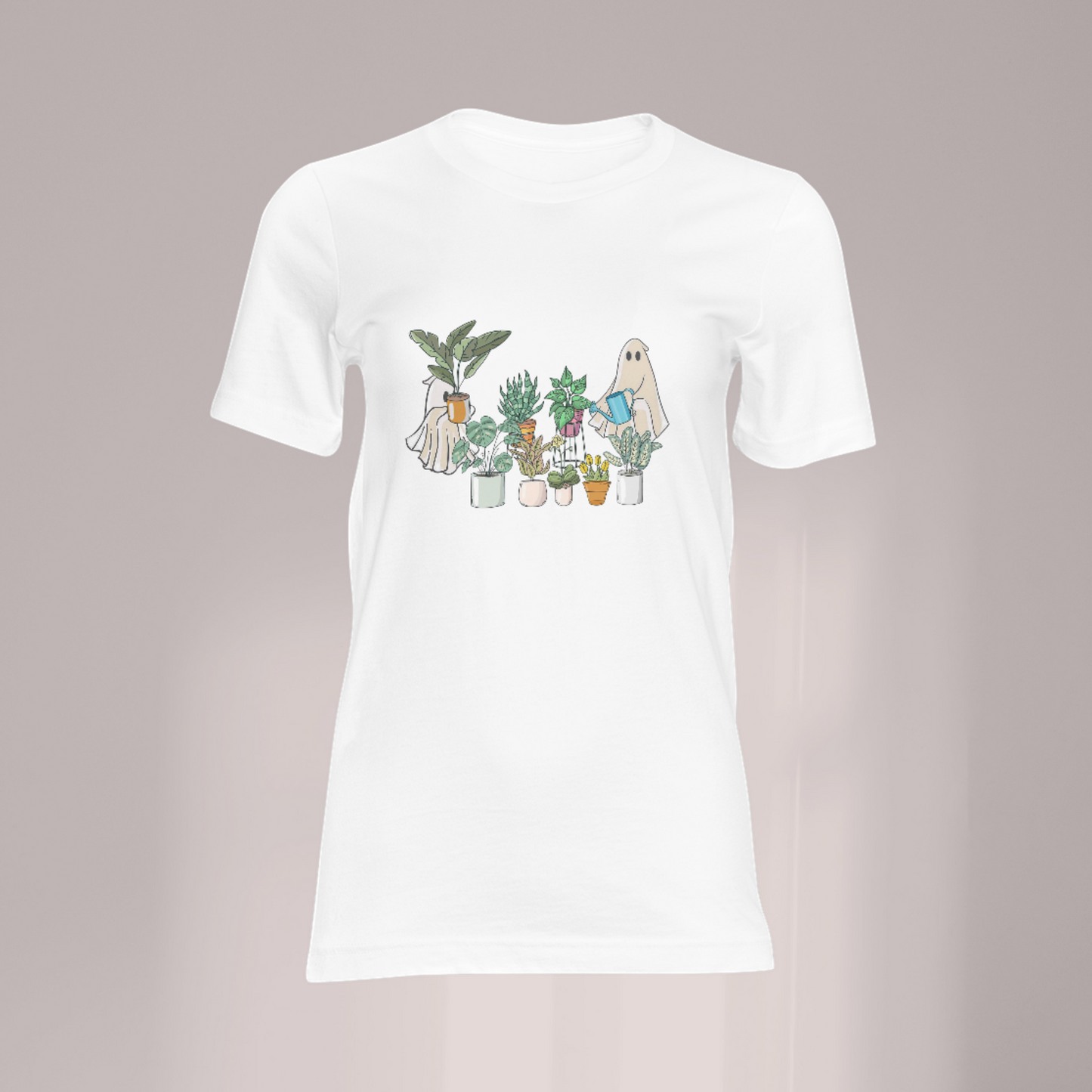 Ghost Watering Plants DTF Transfer