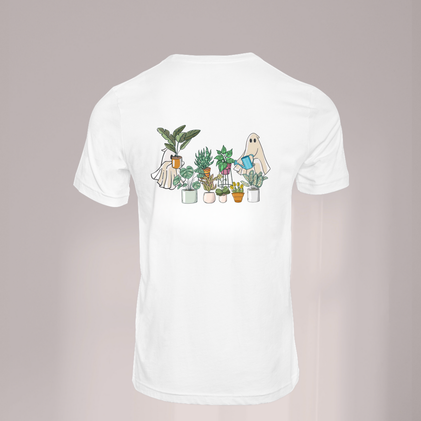 Ghost Watering Plants DTF Transfer