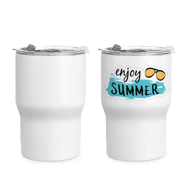 Sublimation or Laser Engraving Mini "Shot Glass" Tumbler with lid and straw RTS
