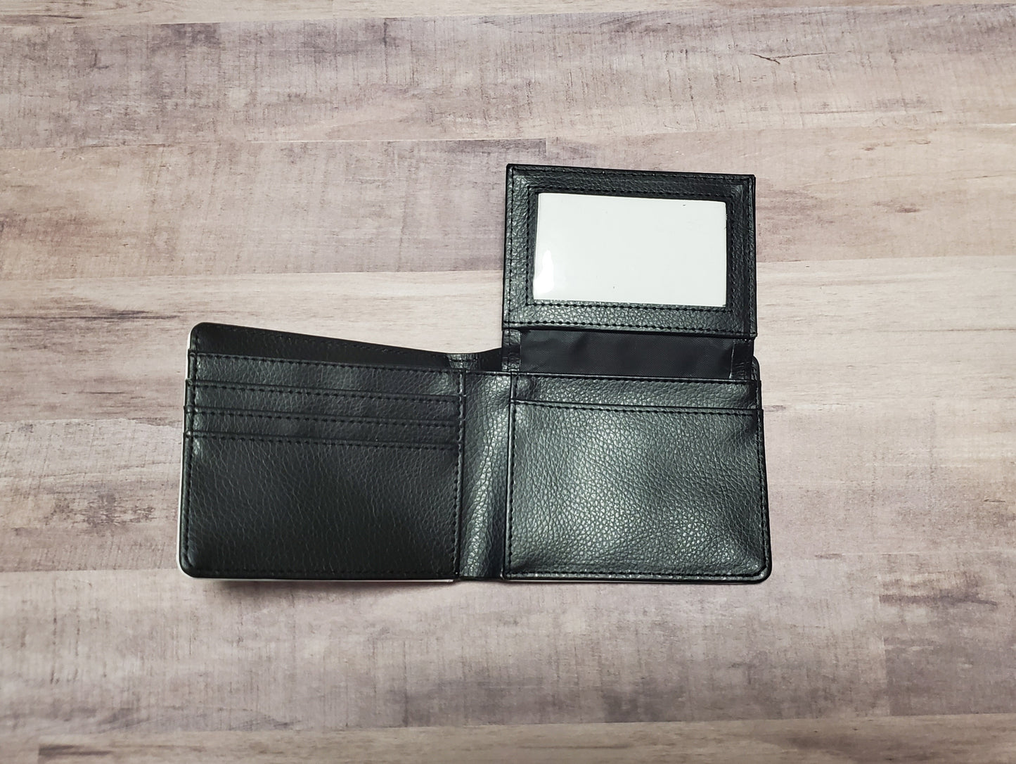 Double sided sublimation wallet with ID slot RTS