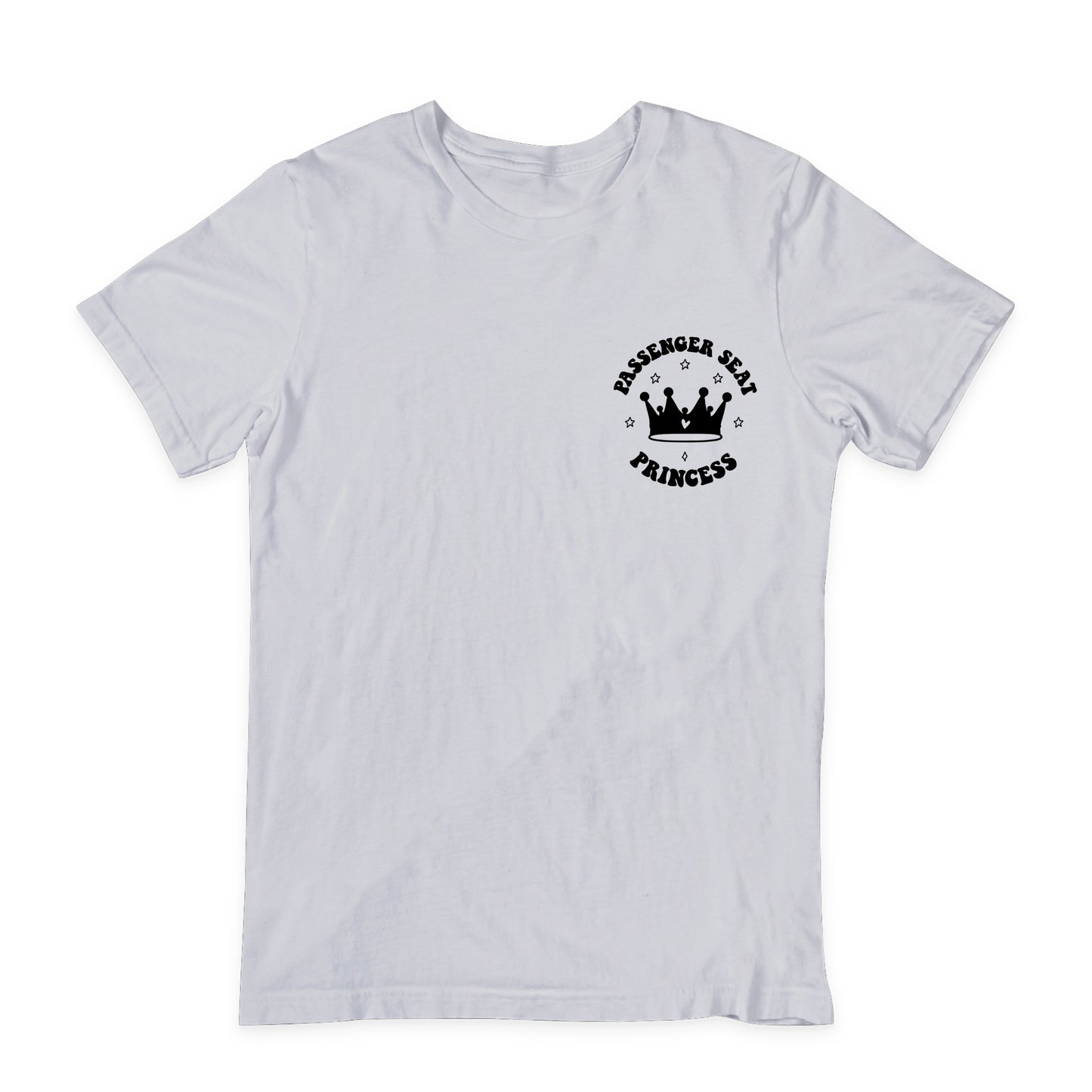 Passenger Seat Princess" T-shirt DTF Transfer Design – High-Quality Cold Peel Heat Transfer