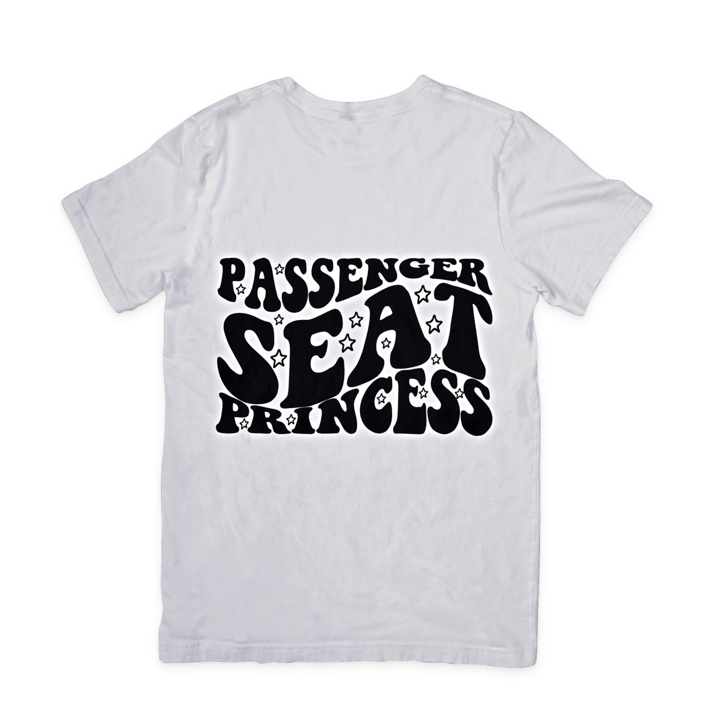 Passenger Seat Princess" T-shirt DTF Transfer Design – High-Quality Cold Peel Heat Transfer