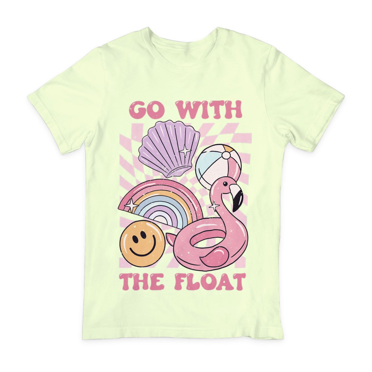 Go With The Float distressed look DTF Transfer Design