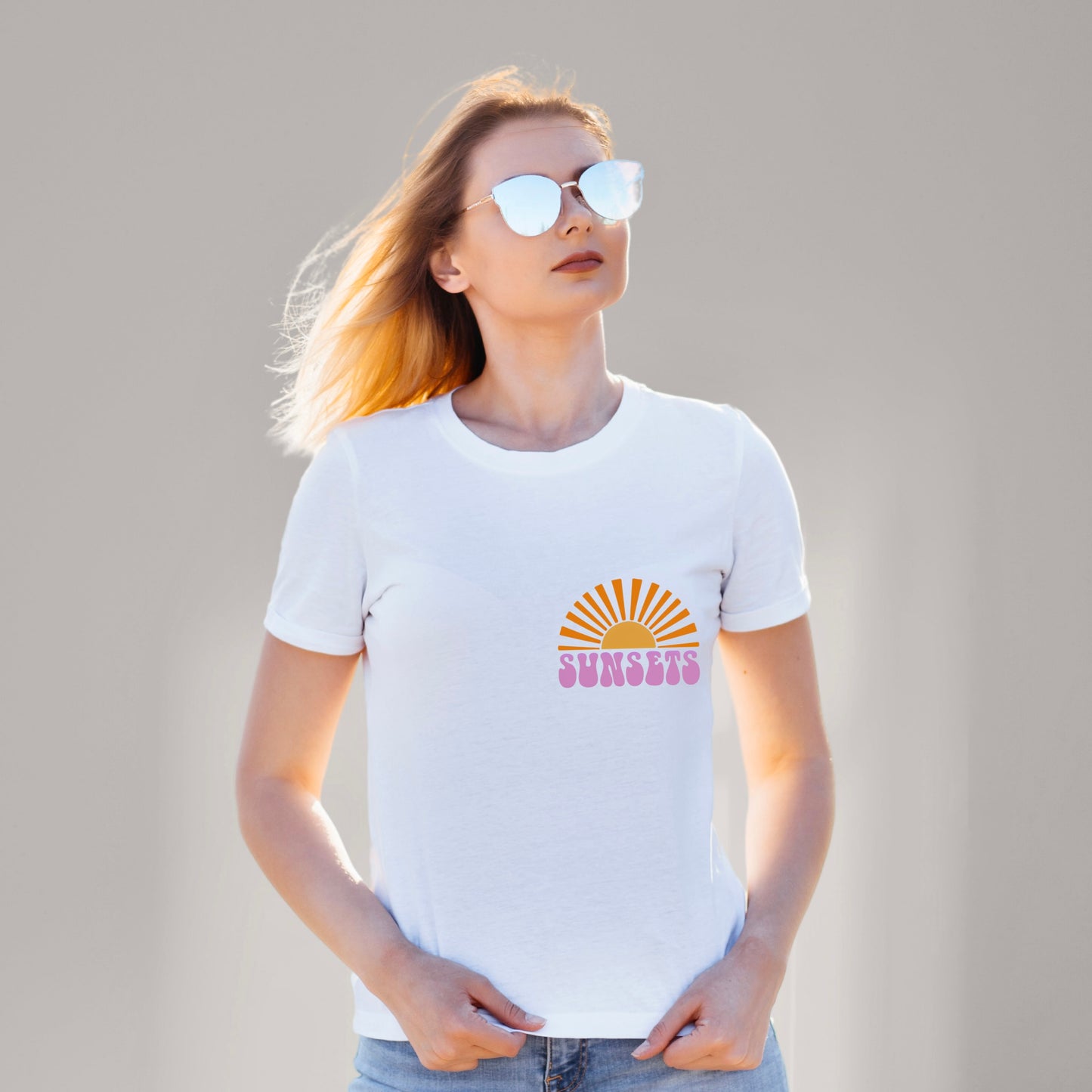 Forever Chasing Sunsets DTF Transfer Design