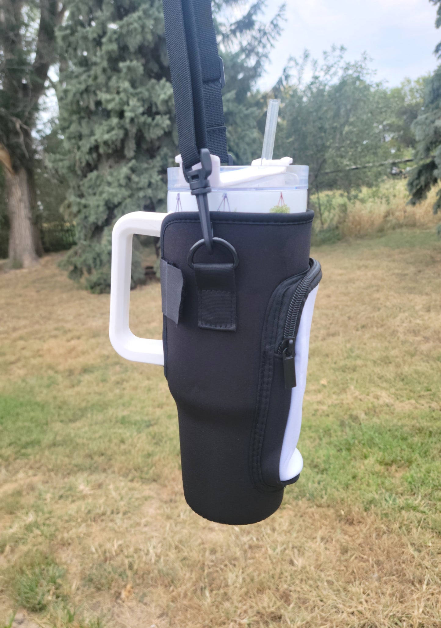 Sublimation ready 40oz tumbler tote, carrying bag for 40oz tumblers, neoprene tumbler tote carry case blanks RTS