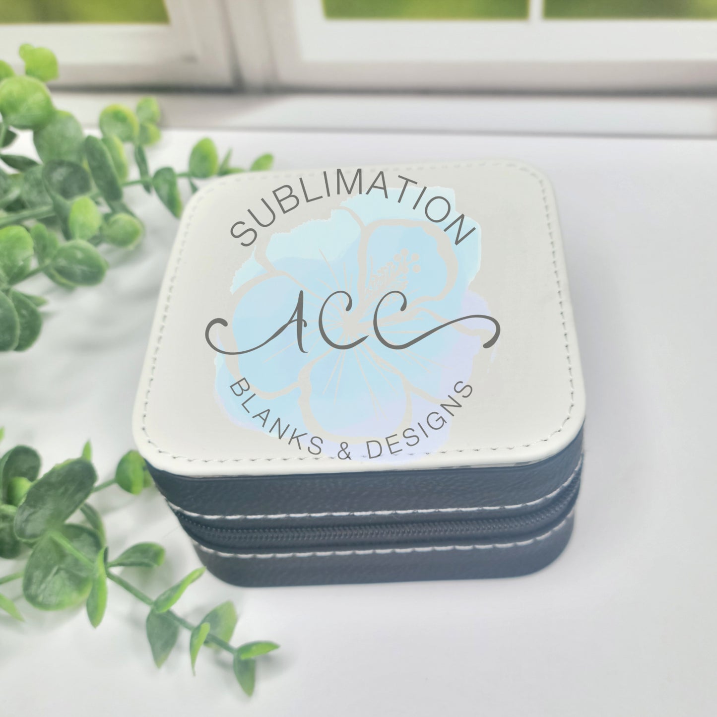Sublimation ready travel jewelry box for sublimation, sublimation travel jewelry box, sublimation jewelry box RTS
