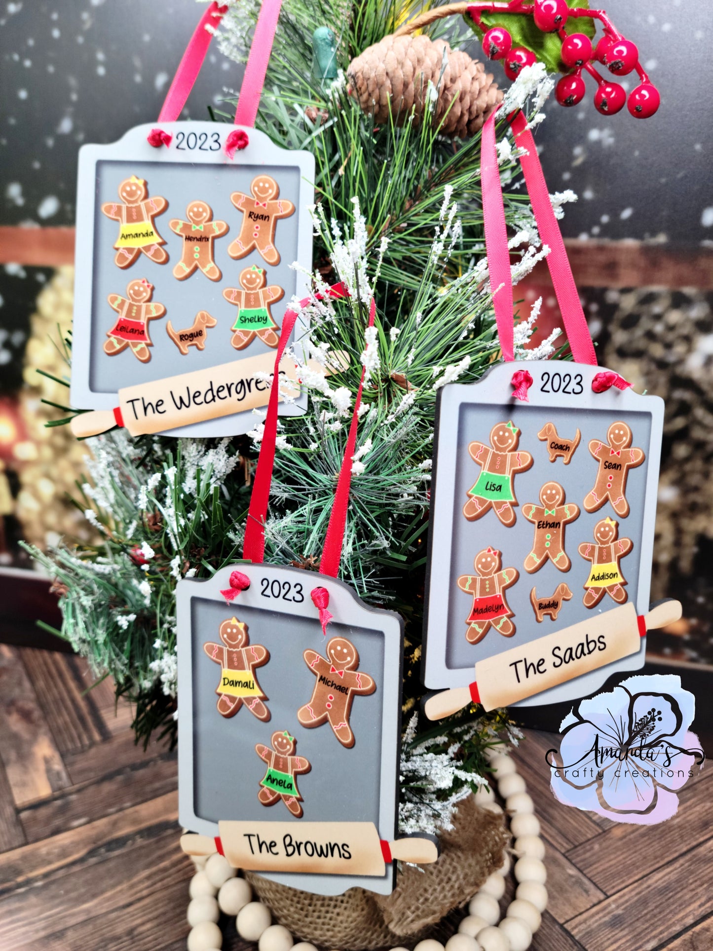 Set of 5 or 10 Cookie Baking Sheet ornament hardboard blanks, 4.25" baking sheet ornament sublimation hardboard blank, SINGLE or DOUBLE sided baking sheet ornament sublimation blank, fits Monogram Moments Gingerbread baking sheet ornament design