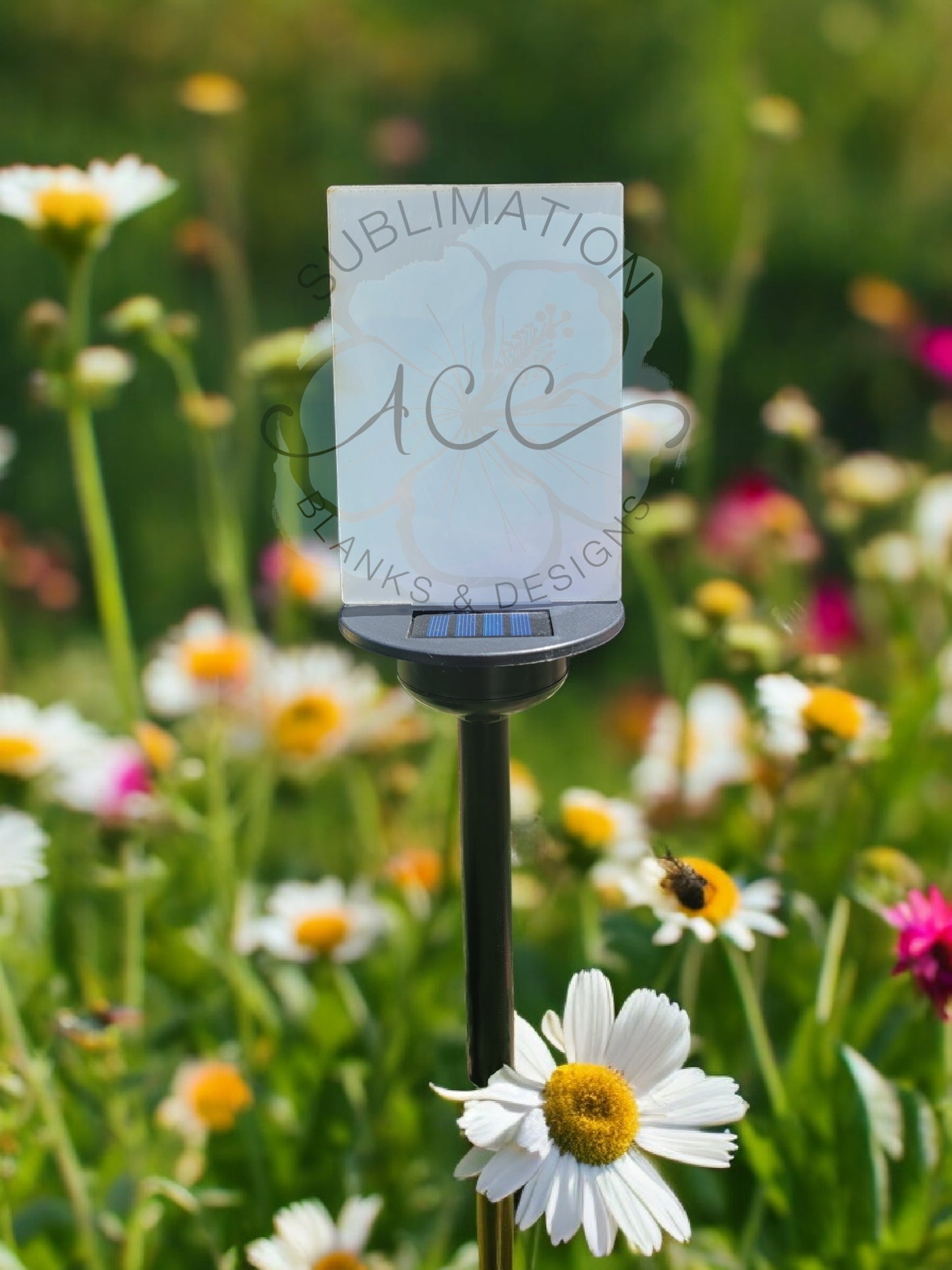 Solar Garden Stake Blank with 5mm slot for sublimation or laser engraving