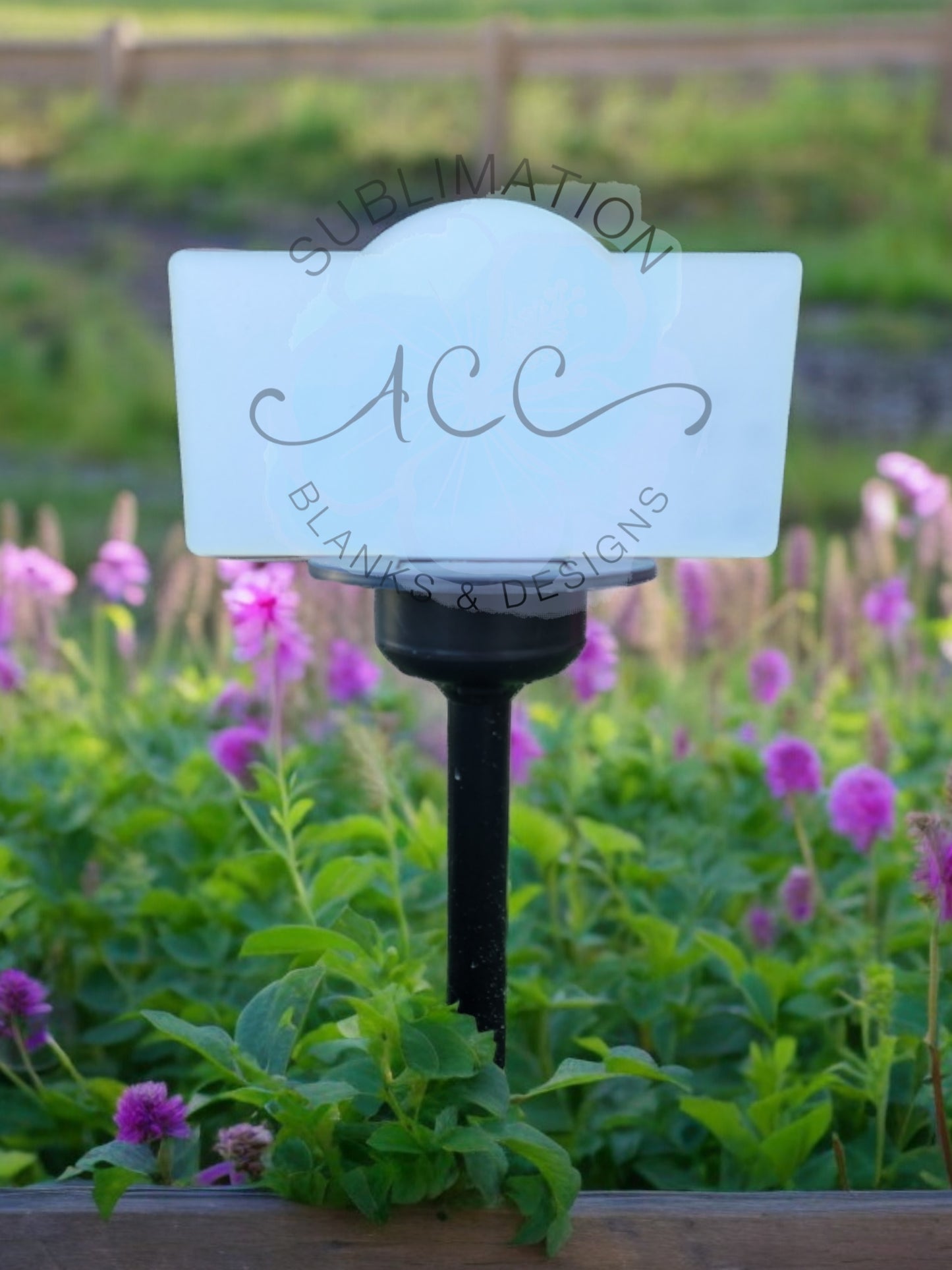 Solar Garden Stake Blank with 5mm slot for sublimation or laser engraving