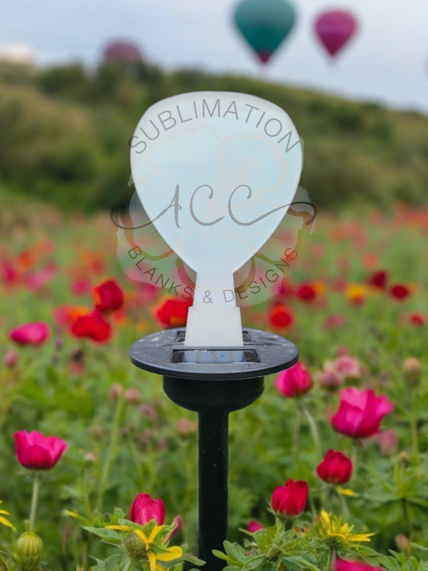 Solar Garden Stake Blank with 5mm slot for sublimation or laser engraving