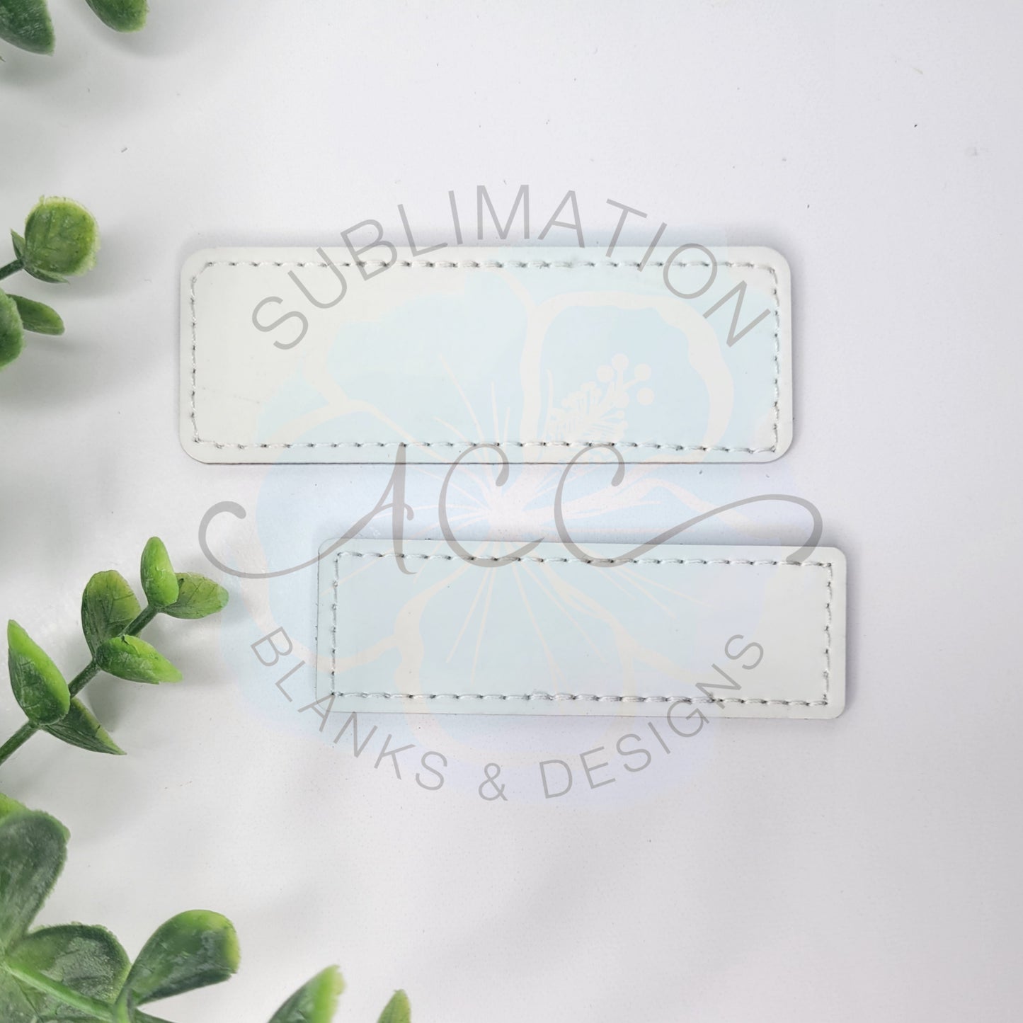 Sublimation Leather Patches - Sublimation Blank Leather Hat Patches - Multiple Shapes & Sizes (RTS)