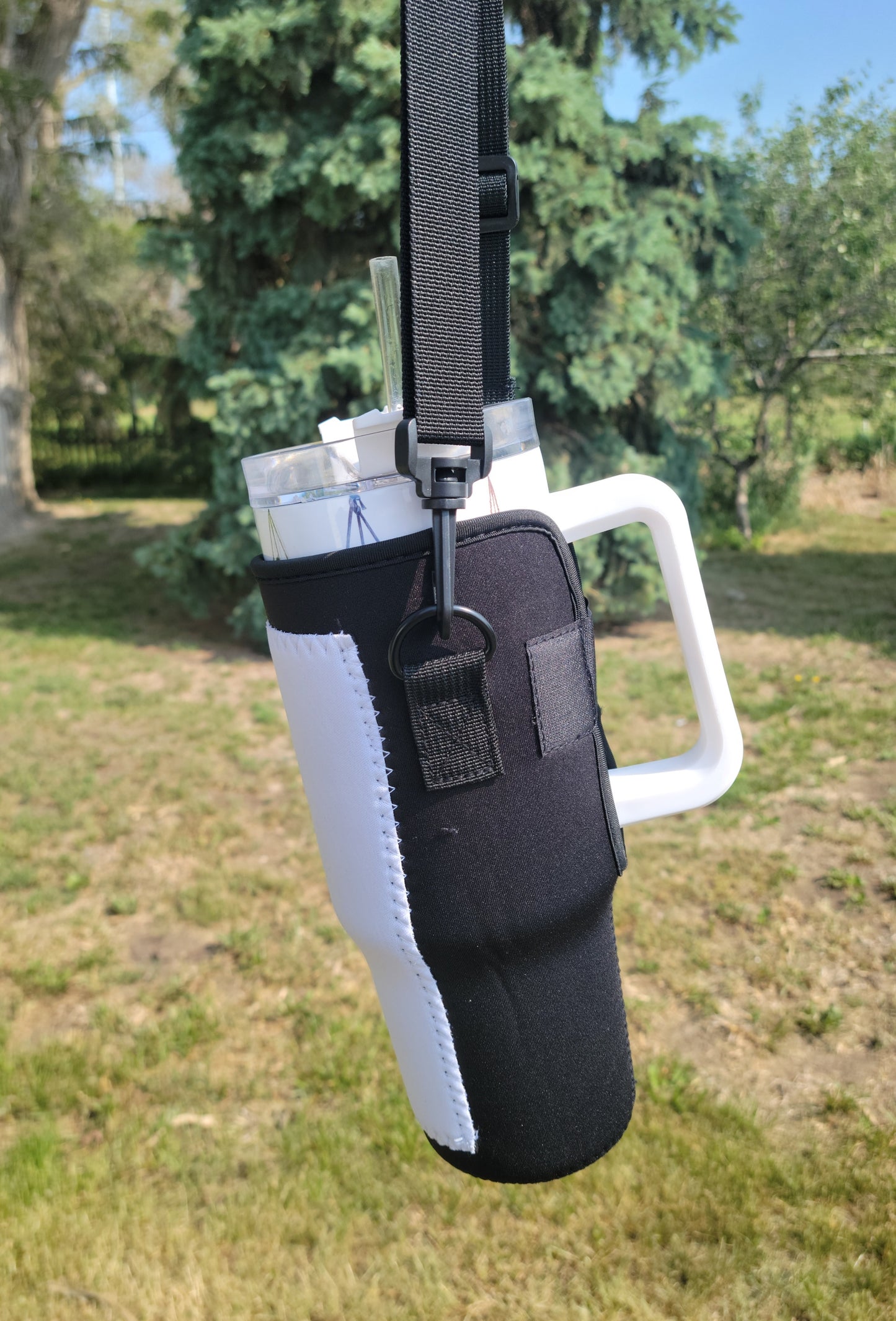 Sublimation ready 40oz tumbler tote, carrying bag for 40oz tumblers, neoprene tumbler tote carry case blanks RTS