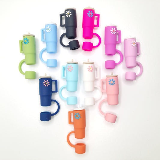 Tumbler shaped Straw Toppers