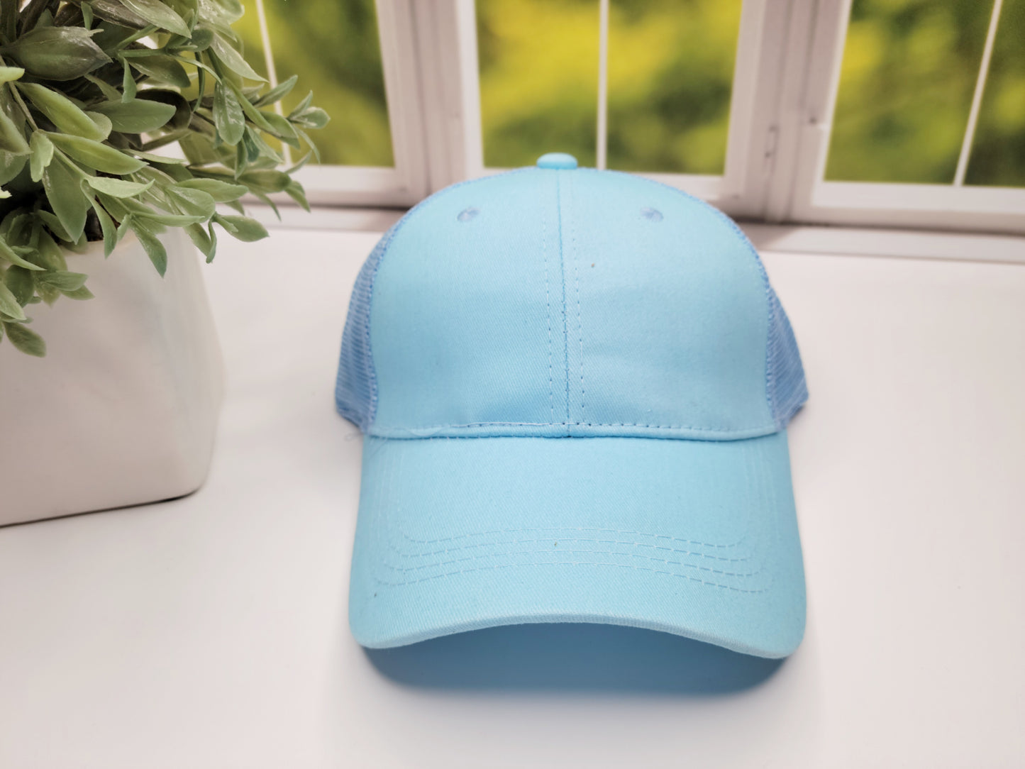 Ponytail Vintage HATS, distressed vintage mesh trucker hats
