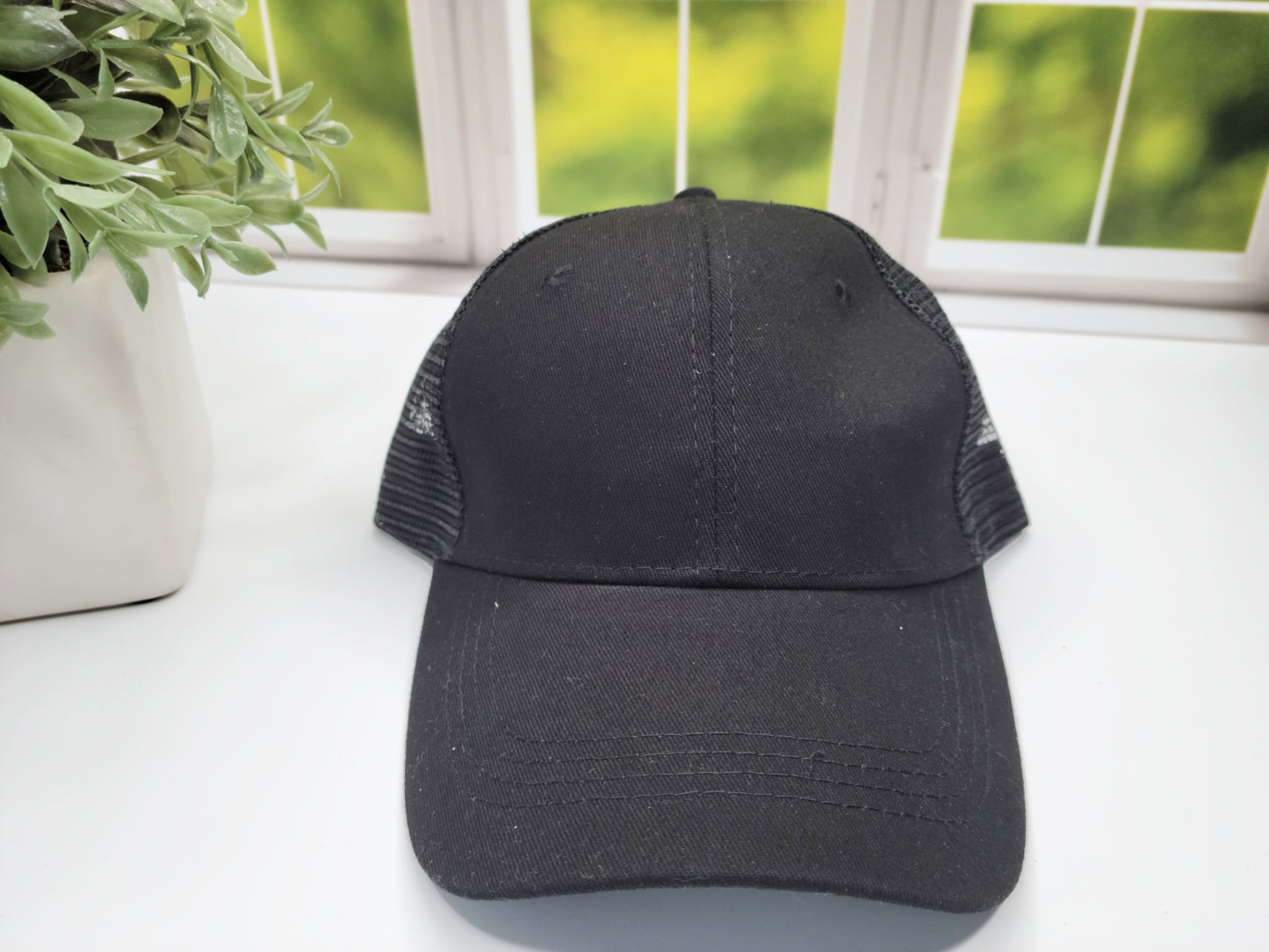 Ponytail Vintage HATS, distressed vintage mesh trucker hats