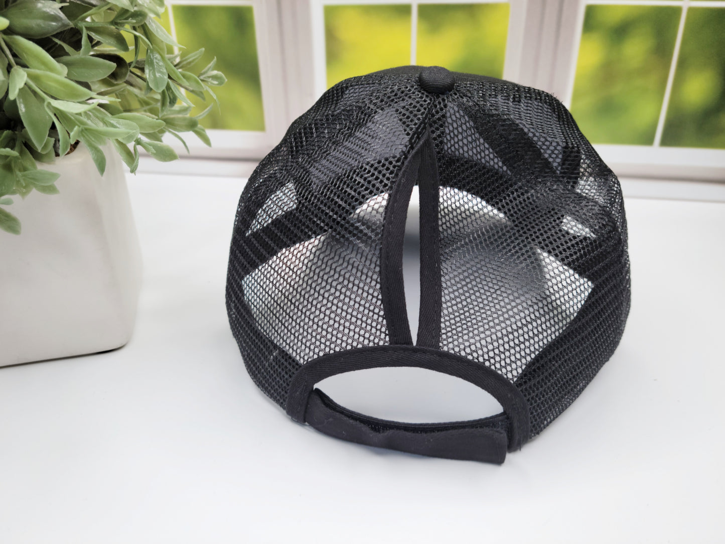 Ponytail Vintage HATS, distressed vintage mesh trucker hats