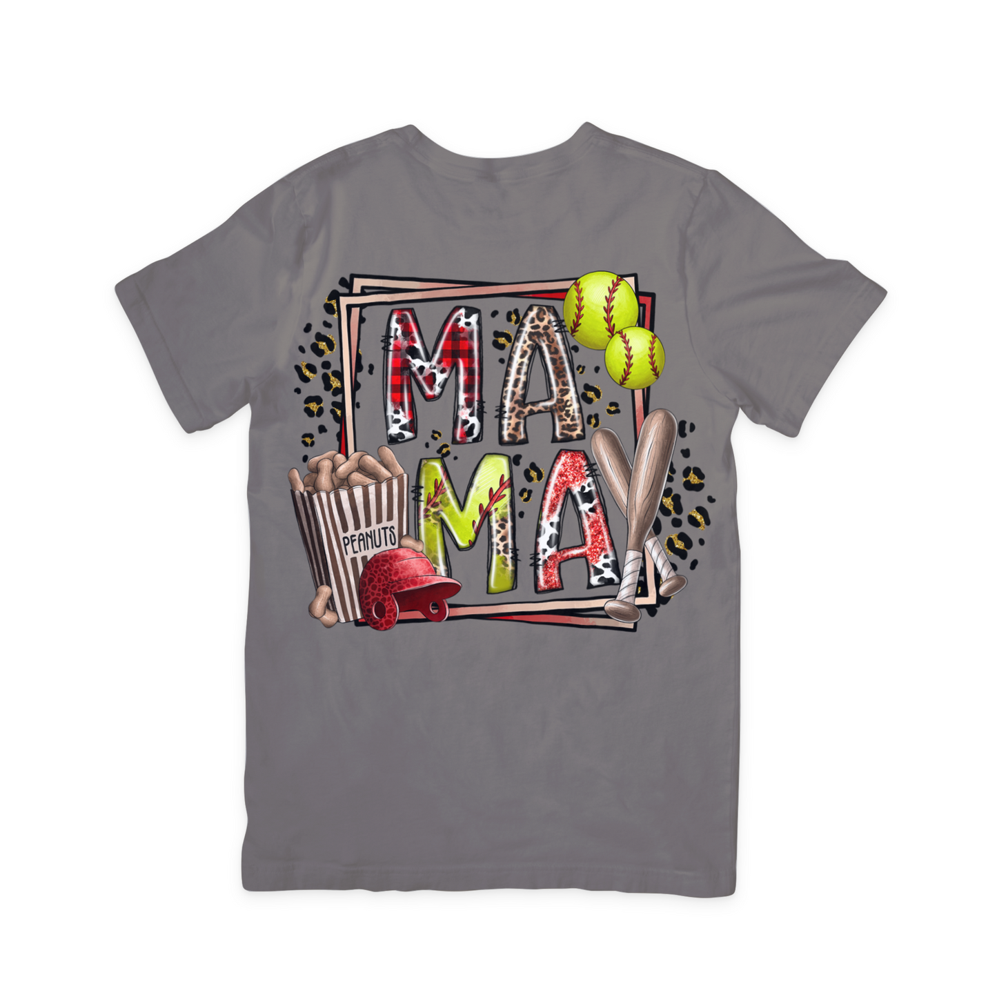Baseball MAMA DTF Transfer Design