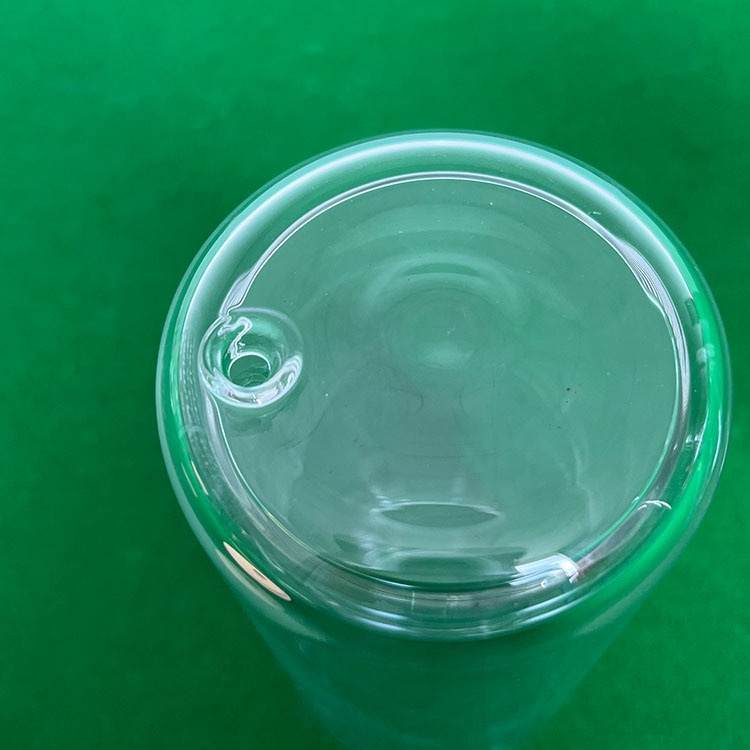 Sublimation Ready Snow Globe Glass Can Tumblers with Bamboo Lid and Straw - Clear Cup - Ready to Ship (RTS)
