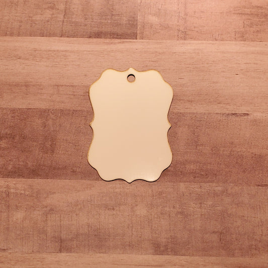 Set of 5 or 10 vertical benelux ornament hardboard blanks, 4" sublimation hardboard blank, SINGLE or DOUBLE-sided ornament sublimation blank
