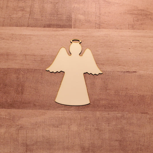 Set of 5 or 10 angel ornament hardboard blanks, sublimation hardboard blank, DOUBLE-sided ornament sublimation blank