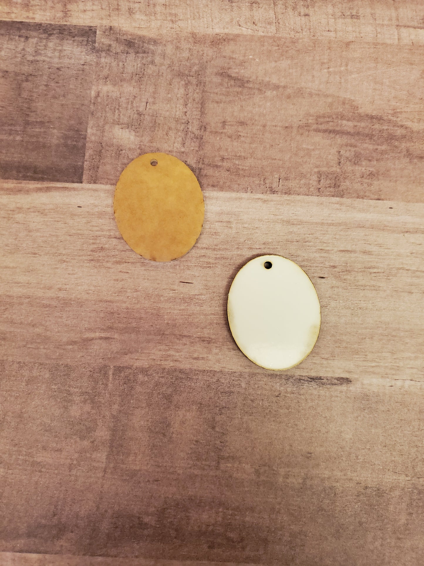 Sublimation blanks, key chain or earrings sublimation blanks, DOUBLE-SIDED key chain or earring shape blanks for sublimation, oval