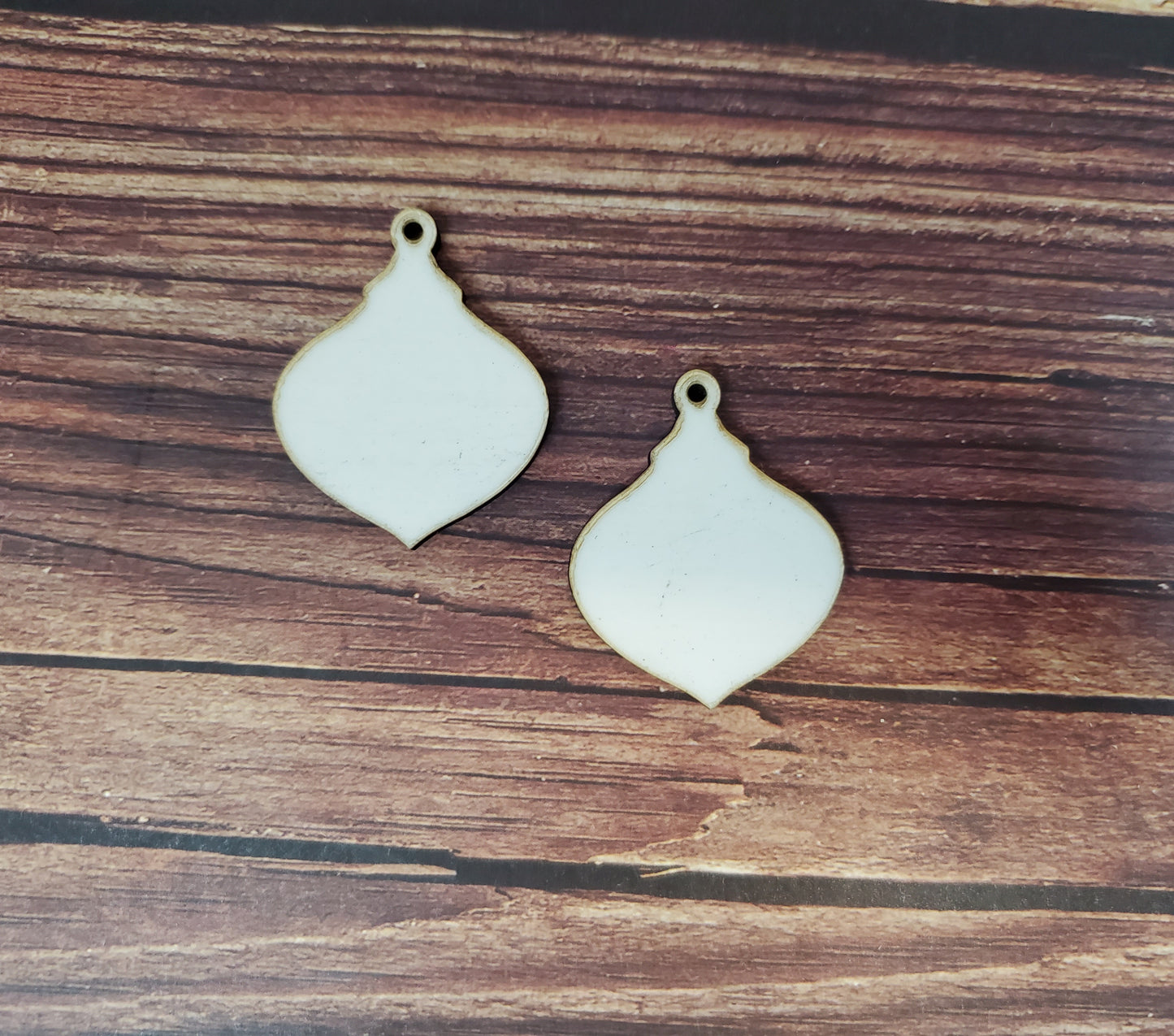 Sublimation hardboard blanks, ornament earring sublimation blanks, SINGLE or DOUBLE-sided dangle earring shape blanks
