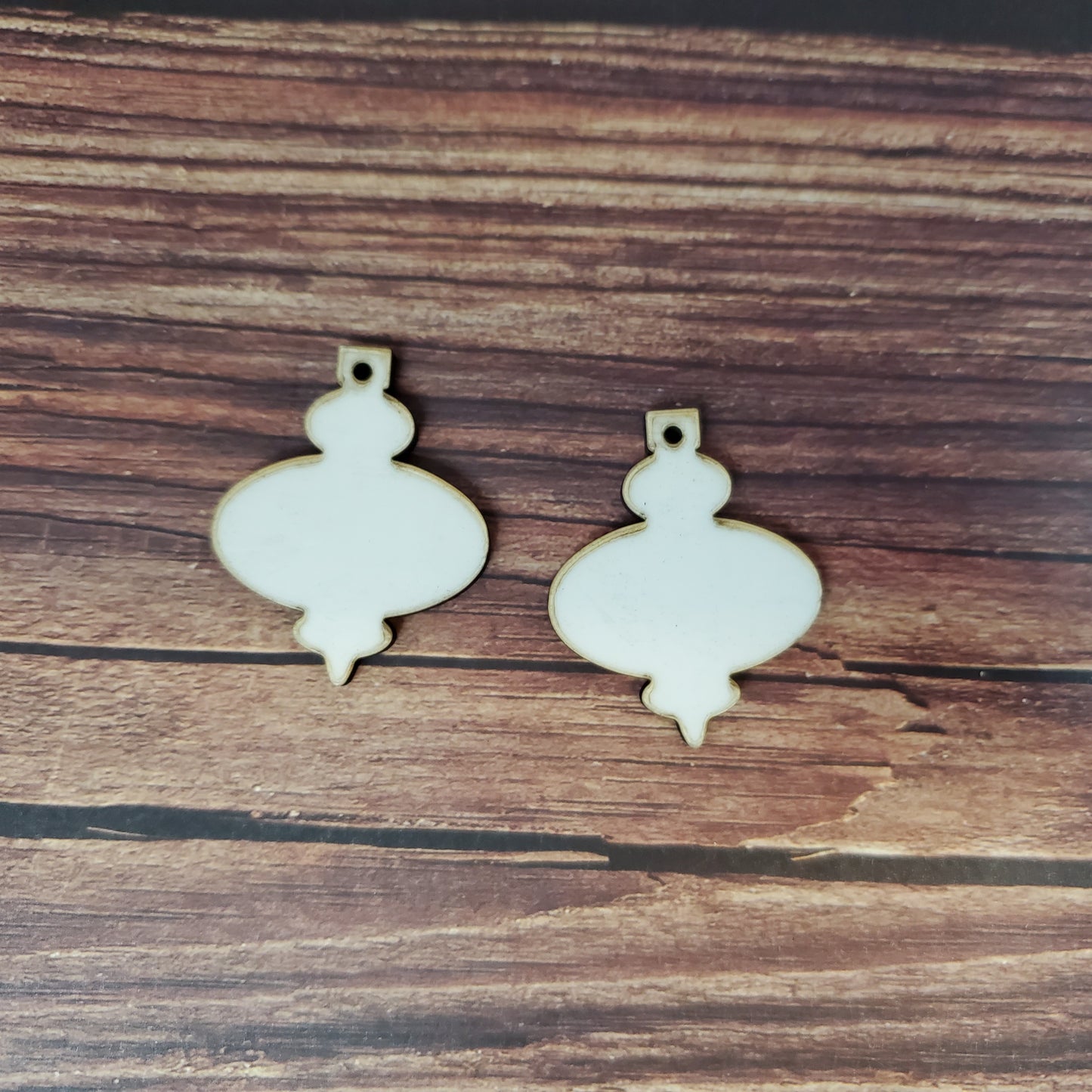 Sublimation hardboard blanks, ornament earring sublimation blanks, SINGLE or DOUBLE-sided dangle earring shape blanks