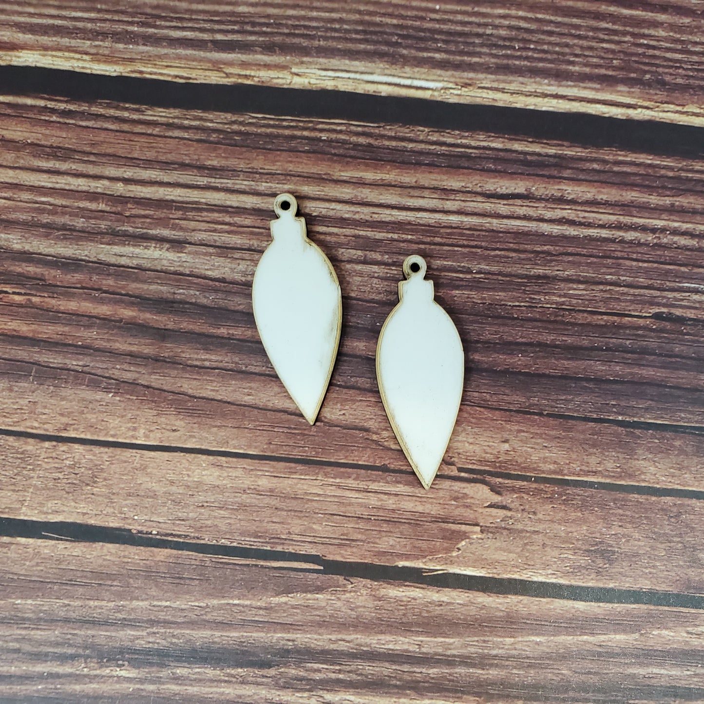 Sublimation hardboard blanks, ornament earring sublimation blanks, SINGLE or DOUBLE-sided dangle earring shape blanks