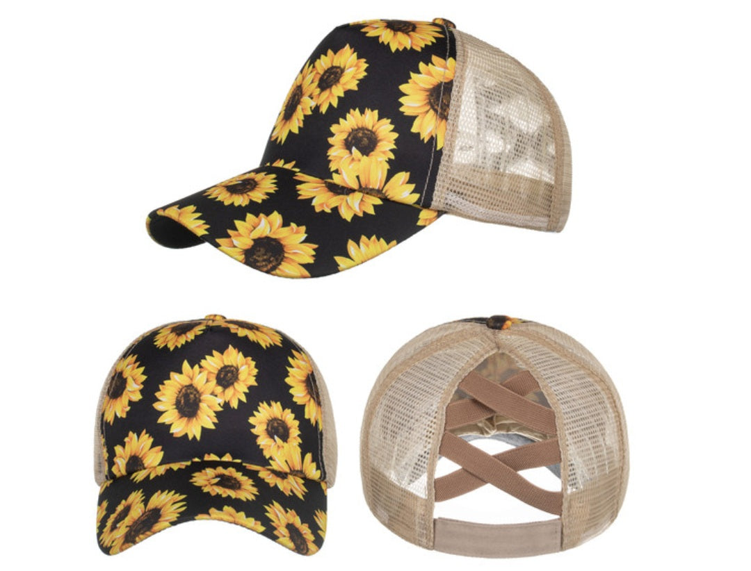 RTS Criss Cross Ponytail Vintage HATS, distressed vintage mesh trucker hats