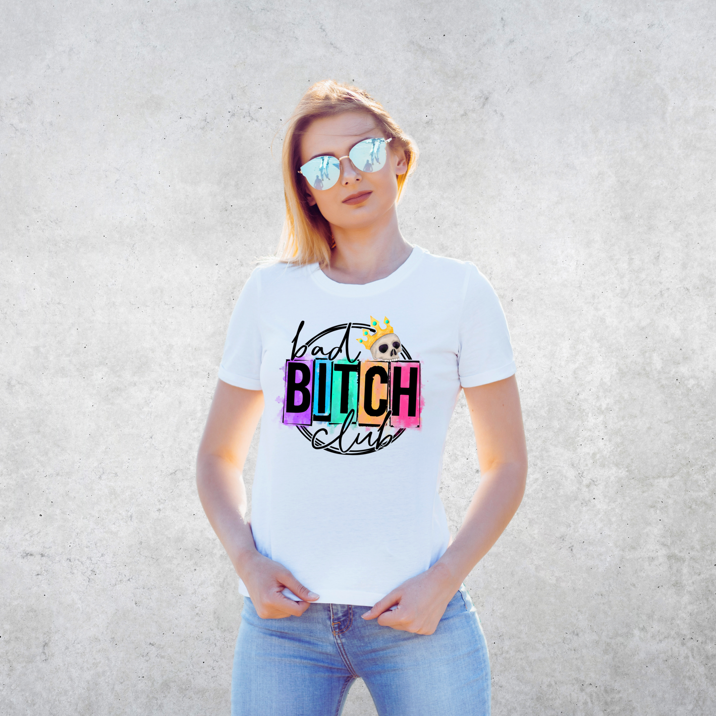 Bad Bitch Club DTF Transfer Design
