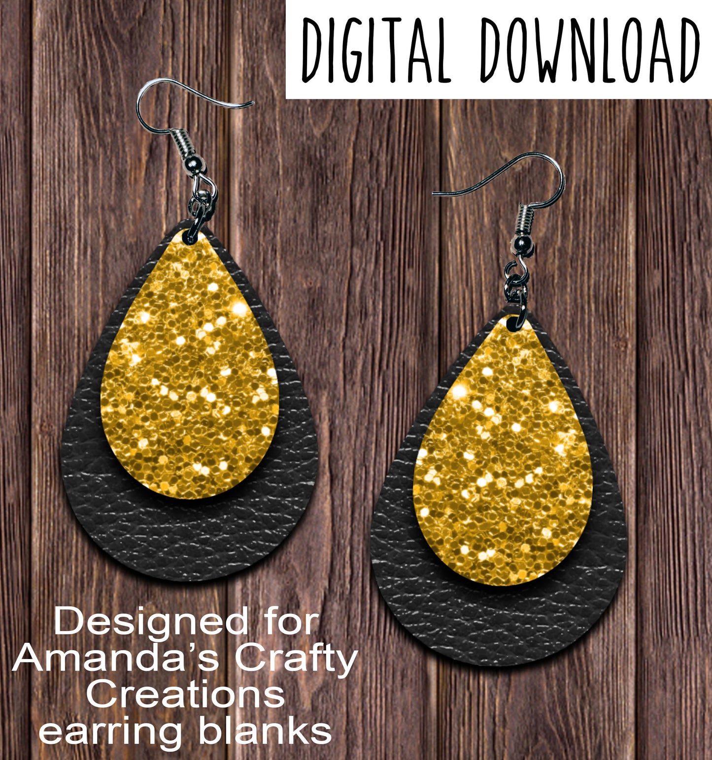 Black Gold Chunk Teardrop Earring Sublimation Design, Hand drawn Teardrop Sublimation earring design, digital download, JPG, PNG