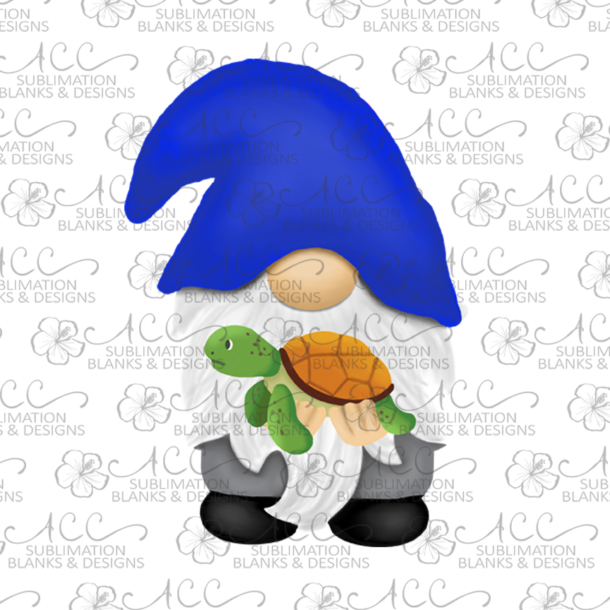 Blue Hat Turtle Gnome Earring Sublimation Design, Hand drawn Gnome Sublimation earring design, digital download, JPG, PNG