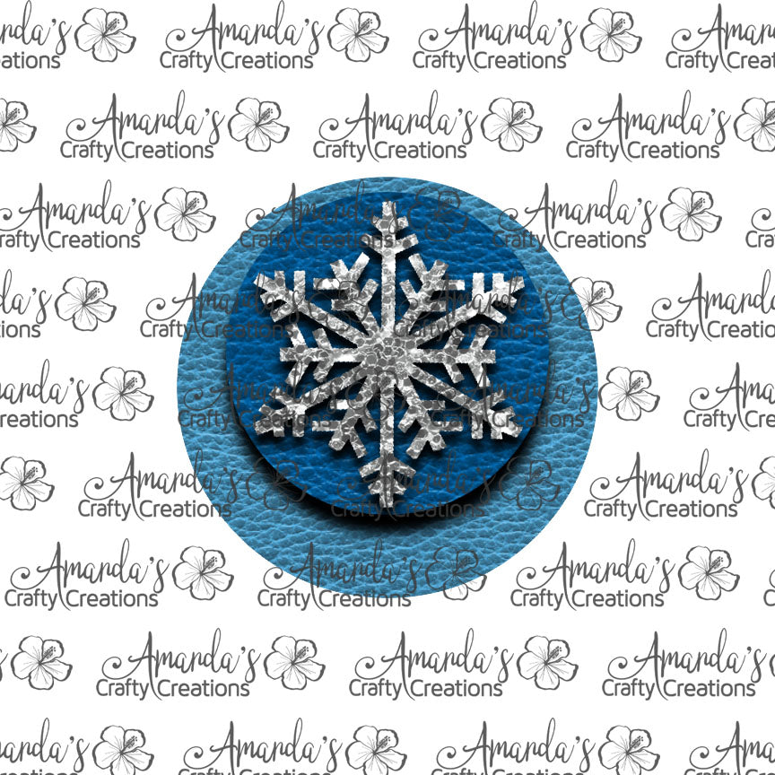 Blue Snowflake Circle Earring Sublimation Design, Hand drawn Circle Sublimation earring design, digital download, JPG, PNG