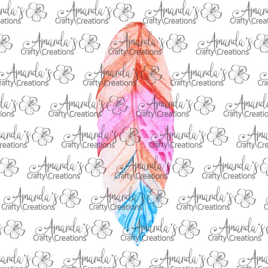 Bright Colors Feather Earring Sublimation Design, Hand drawn Feather Sublimation earring design, digital download, JPG, PNG