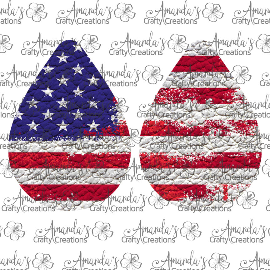 Distressed Flag 2 Teardrop Earring Sublimation Design, Hand drawn Teardrop Sublimation earring design, digital download, JPG, PNG