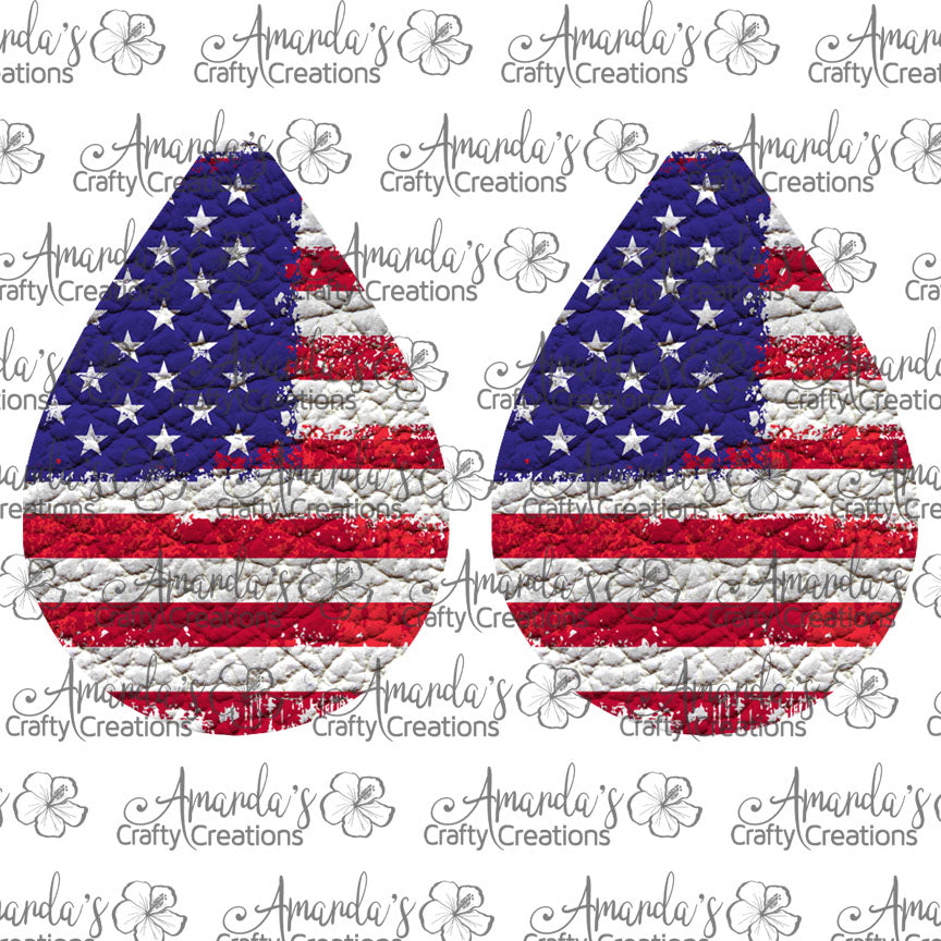 Distressed Flag Teardrop Earring Sublimation Design, Hand drawn Teardrop Sublimation earring design, digital download, JPG, PNG