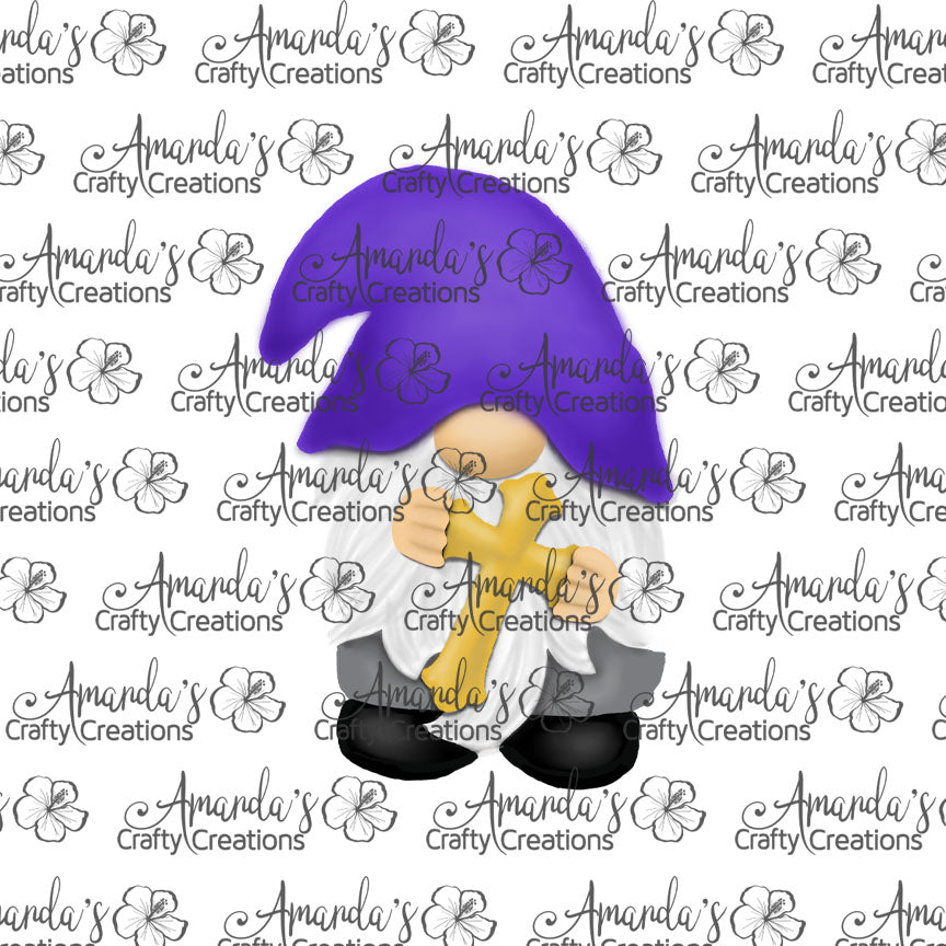 Cross Gnome Sublimation Design, Hand drawn Gnome Sublimation earring design, digital download, JPG, PNG