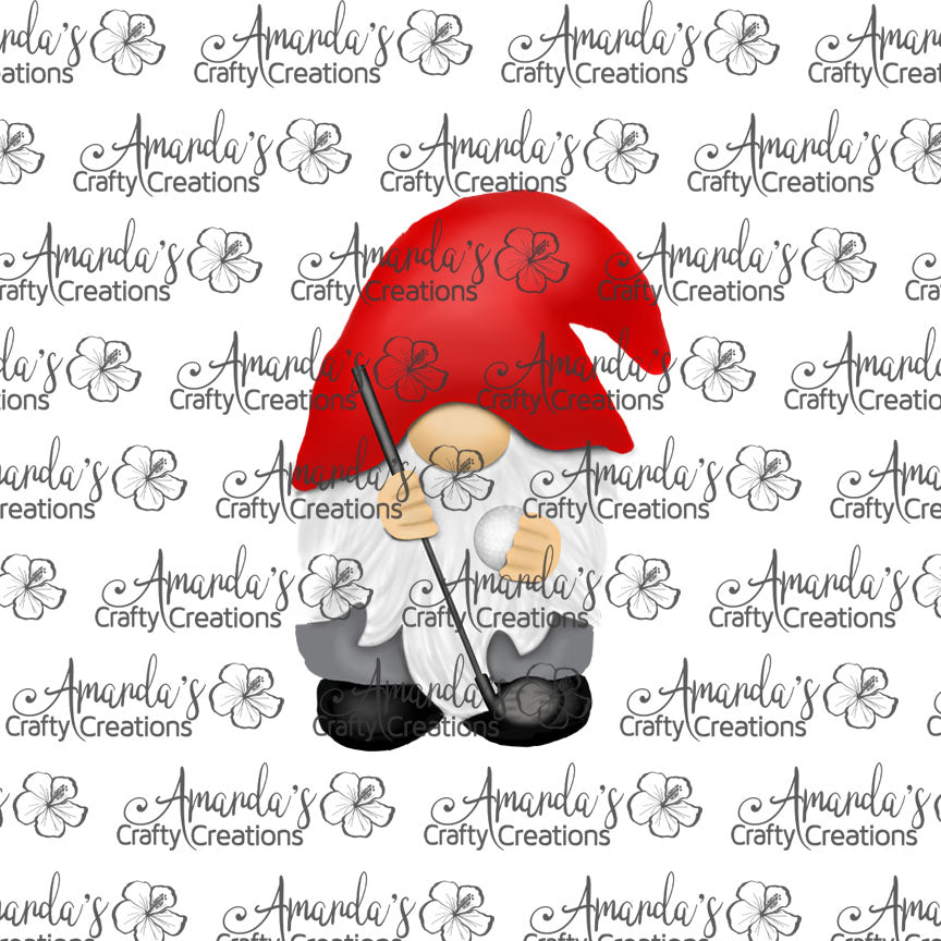 Golf Gnome Earring Sublimation Design, Hand drawn Gnome Sublimation earring design, digital download, JPG, PNG