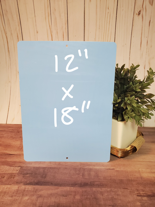 12x18 Gloss White Single-Sided Sublimation Aluminum Metal Sign - Ready to Ship (RTS)