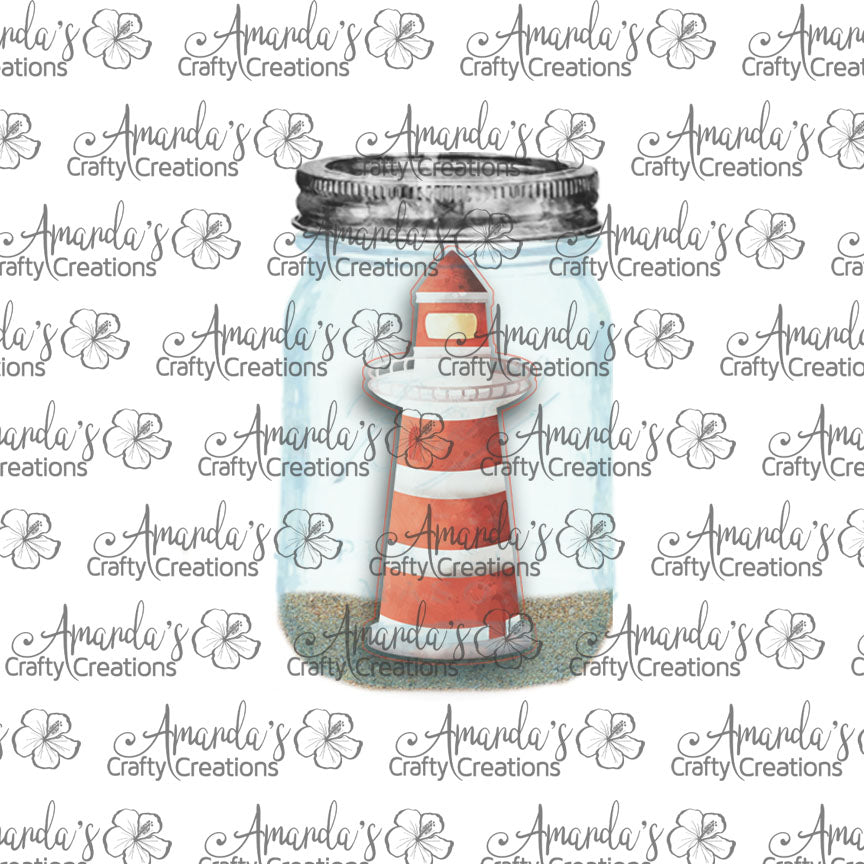 Lighthouse Mason Jar Earring Sublimation Design, Hand drawn Mason Jar Sublimation earring design, digital download, JPG, PNG