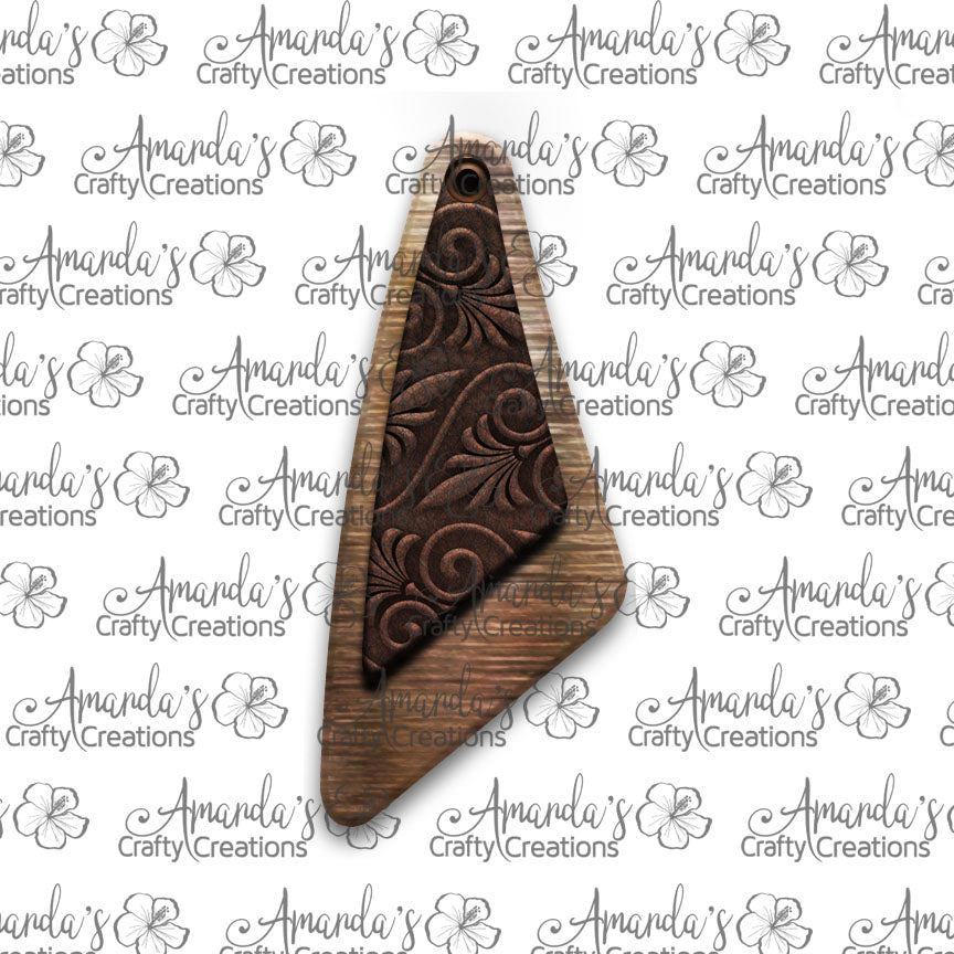 Metal Embossed Leather Elongated Triangle Earring Sublimation Design, Hand drawn Elongated Triangle Sublimation earring design, digital download, JPG, PNG