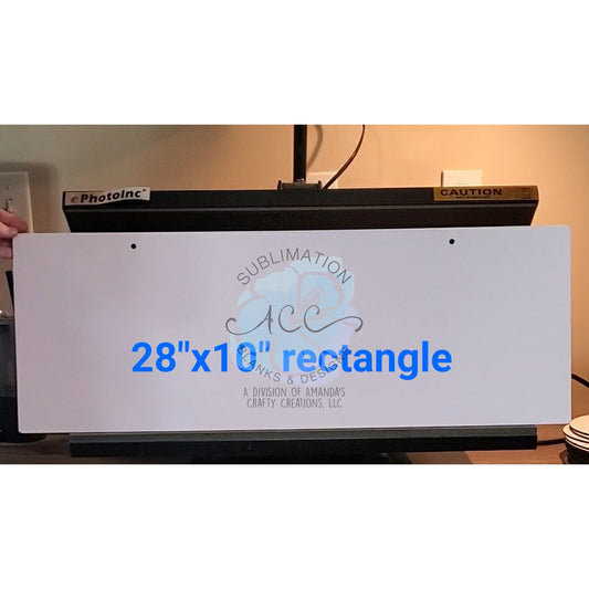 Large Rectangle board blanks, 28"x10" Rectangle sublimation hardboard blank, Large rectangle sublimation blank