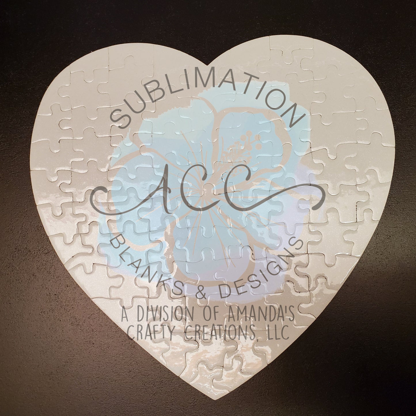 Sublimation ready HEART shaped puzzle blanks RTS