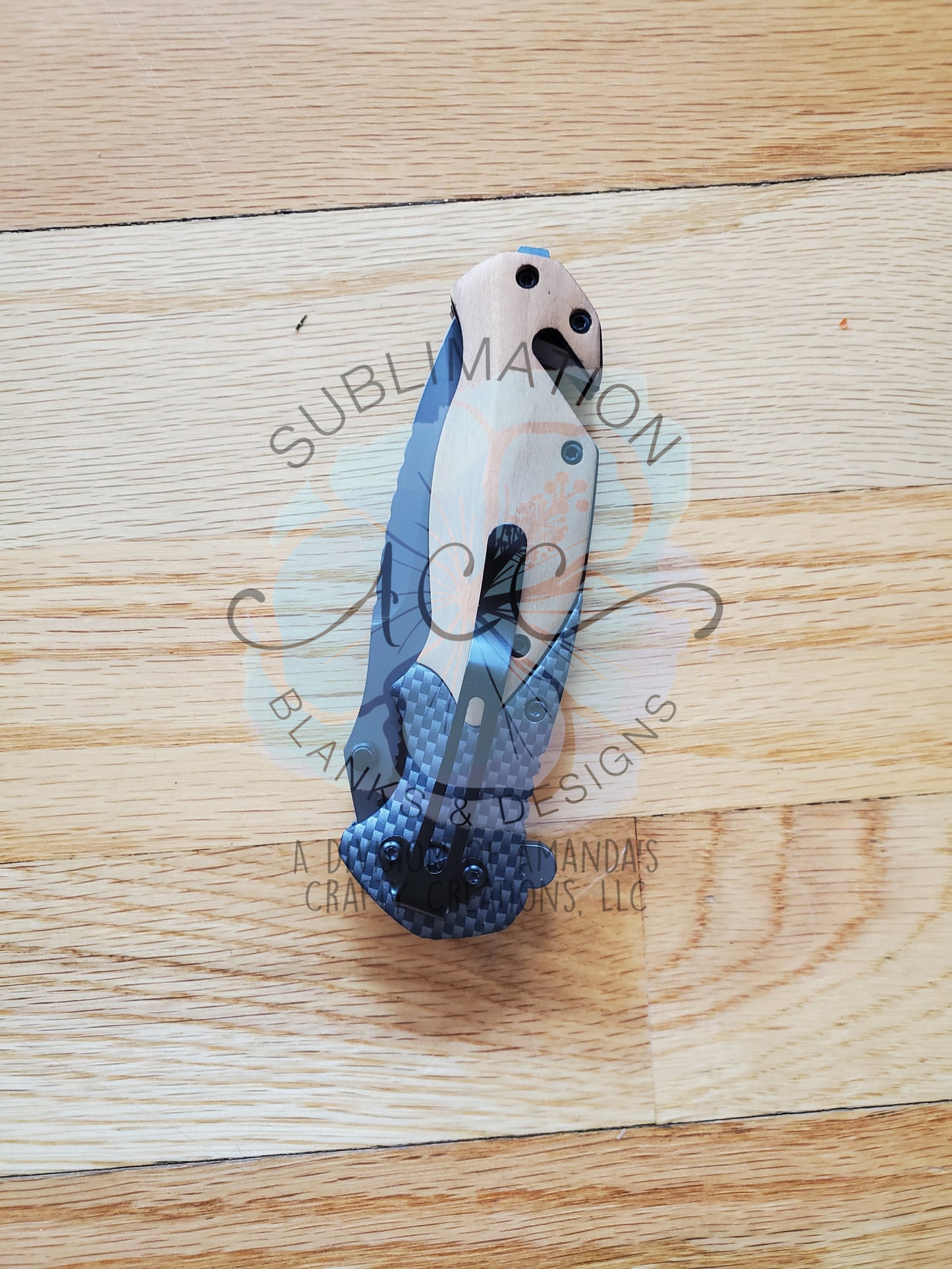 POCKET KNIFE, wood and metal pocket knife for engraving, engraving blanks, pocket knives
