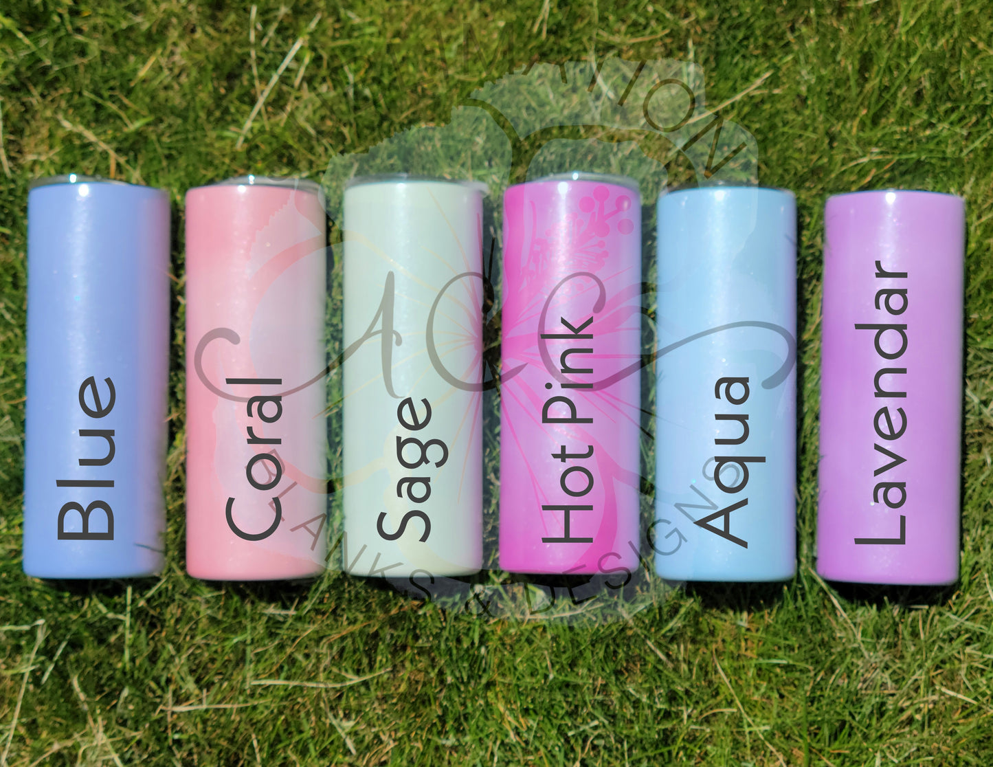 RTS 20 oz UV COLOR CHANGING STRAIGHT Sublimation ready skinny tumbler