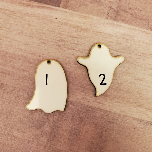 Sublimation hardboard blanks, ghost earring sublimation blanks, SINGLE or DOUBLE-sided ghost earring shape blanks for sublimation