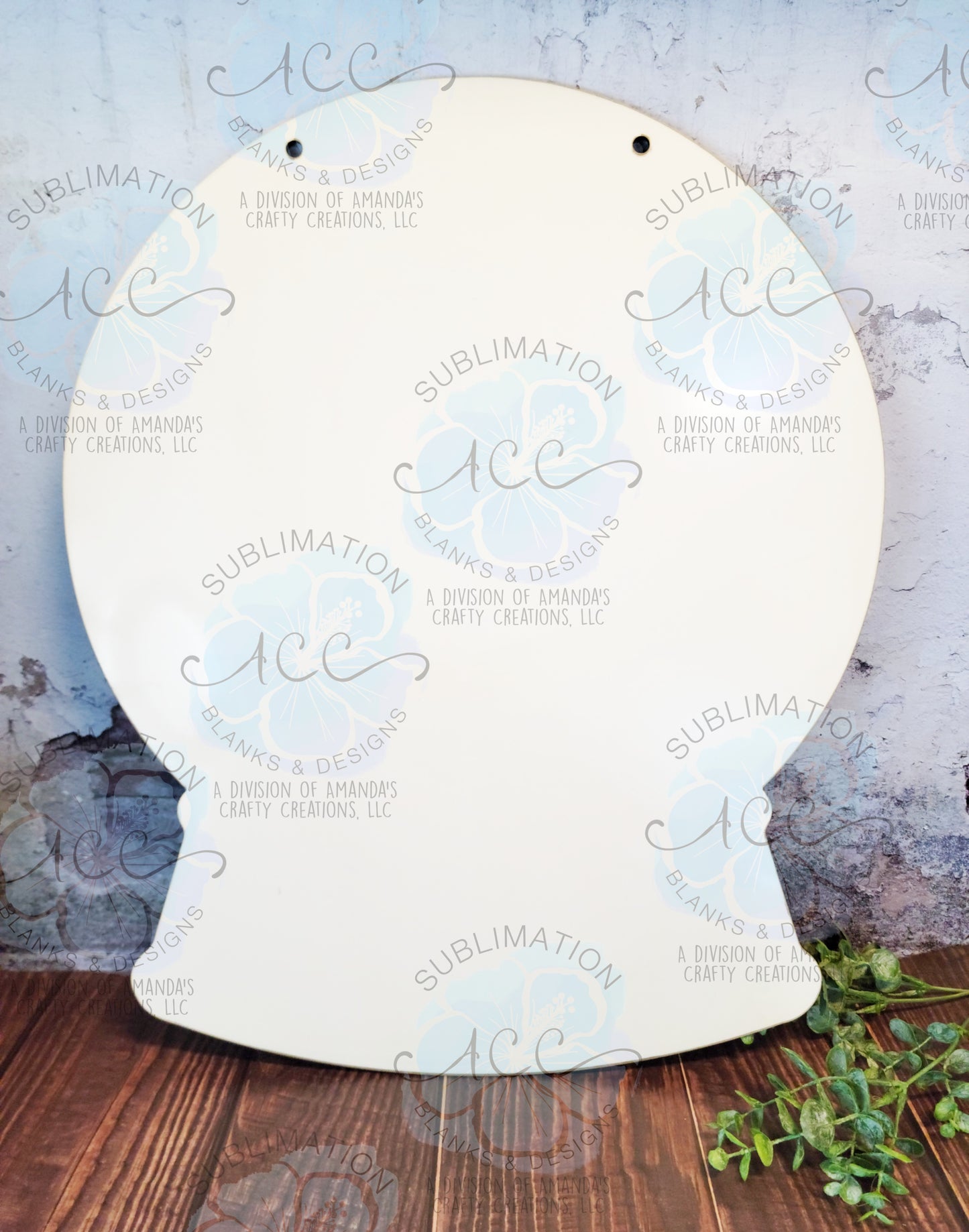 Snowglobe door hanger hardboard blanks, Snowglobe sublimation hardboard blank, snowglobe sublimation blank, 20" snowglobe hanger sublimation blank