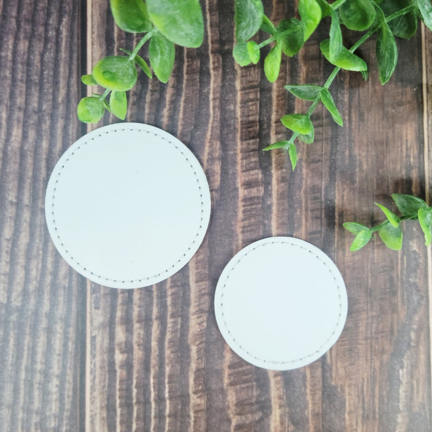 Sublimation Leather Patches - Sublimation Blank Leather Hat Patches - Multiple Shapes & Sizes (RTS)