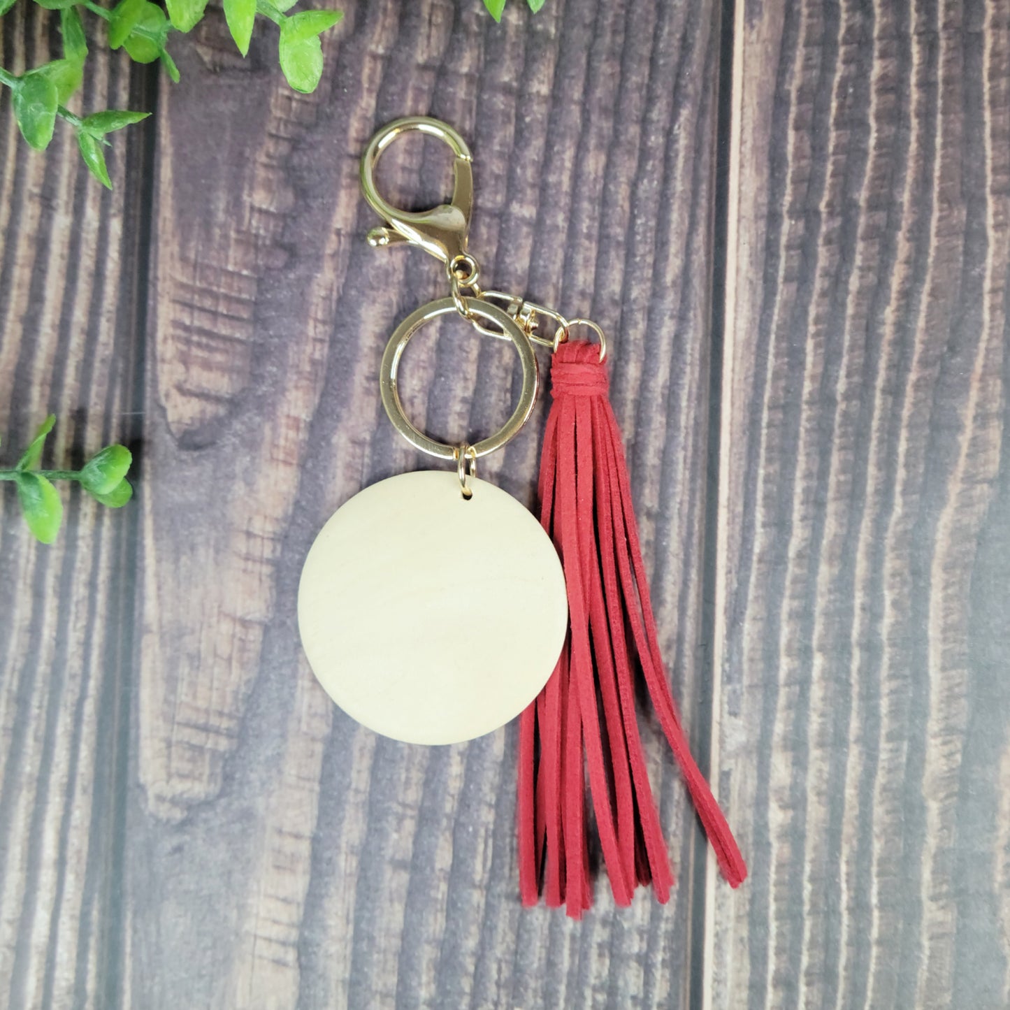 Wood Bead Keychain Bracelets - Valentine's Day Collection